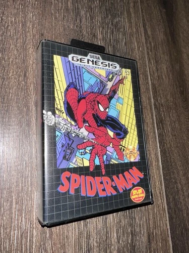 Sega Genesis Spider-Man Complete CIB Authentic, Tested