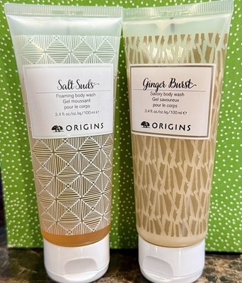 ORIGINS Ginger Burst Savory + Salt Suds Foaming Body Wash (Discontinued) NEW