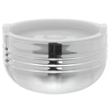 Bon Chef 9318 Stainless Steel 3 Wall Cold Wave Bowl with Stacking Cover, 1.7