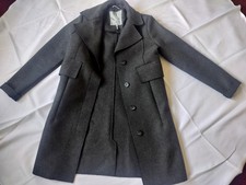 Pre-owned Aether XS Wool Coat Dark Gray Excel...