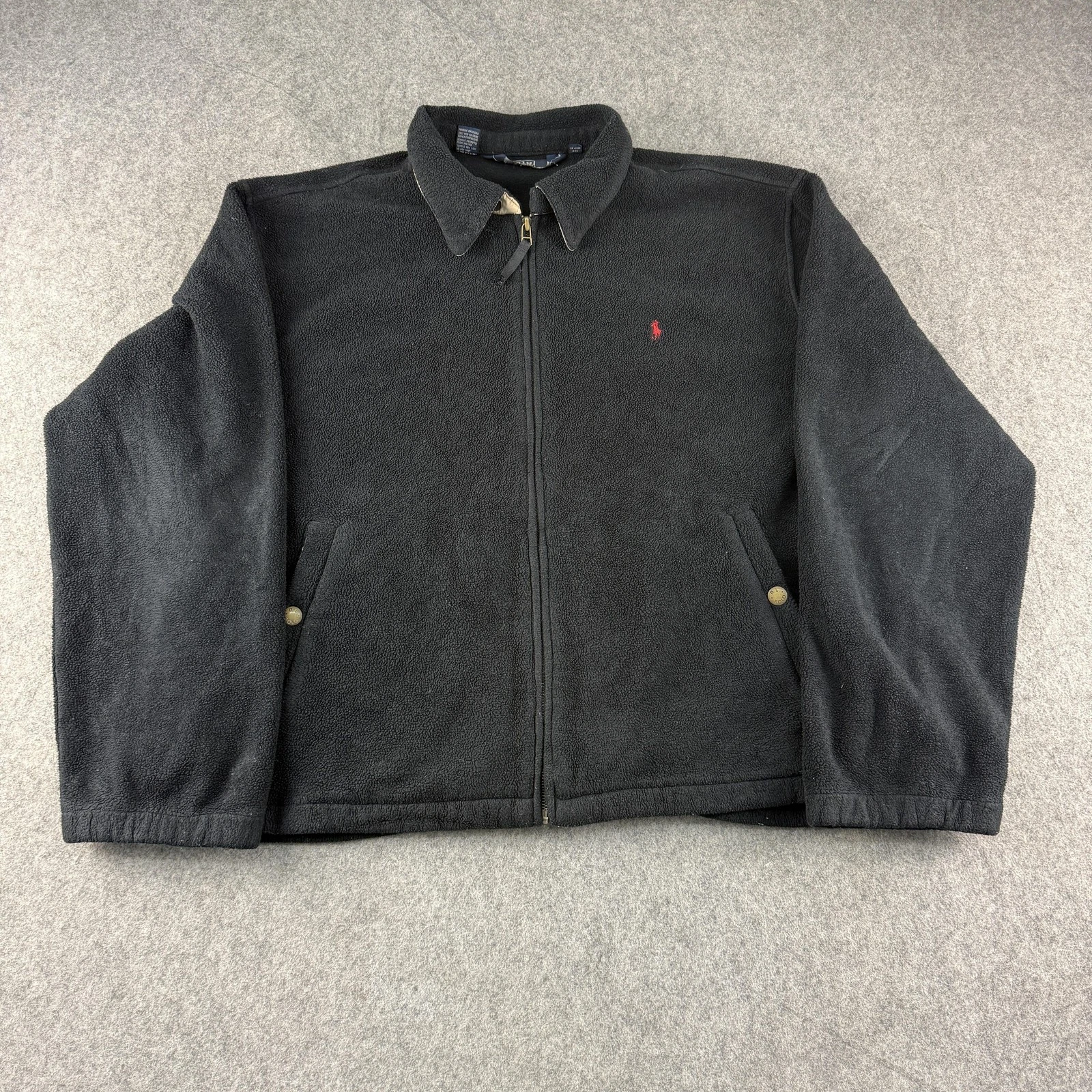 Polo Ralph Lauren Jacket Mens 2XL Black Polartec Fleece Bomber Full Zip
Opens in a new window or tab
