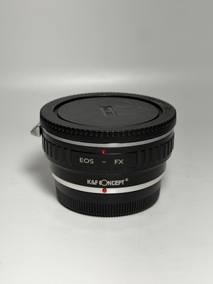 K&F Concept EOS - FX Lens Adapter Ring Black With Lens Caps (Canon to Fujifilm)