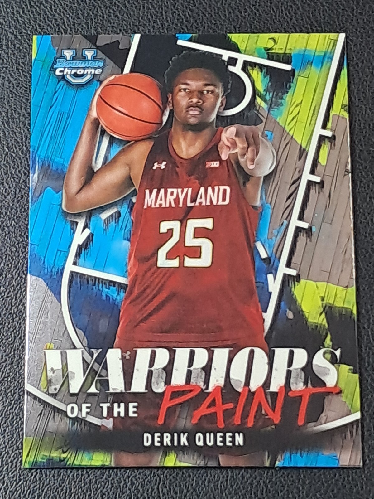 2024-25 Bowman University Chrome - Derik Queen #WP-2  Warriors in the Paint (RC)