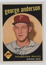 1959 Topps Sparky Anderson (Called George on Card) #338 Rookie RC HOF 1jp8. rookie card picture