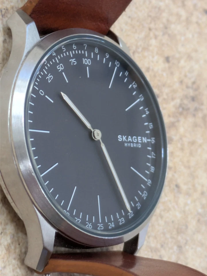 Skagen Connected Hybrid "Jorn" Smartwatch mit braunem Lederarmband - SKT1200 - Bild 4 von 4