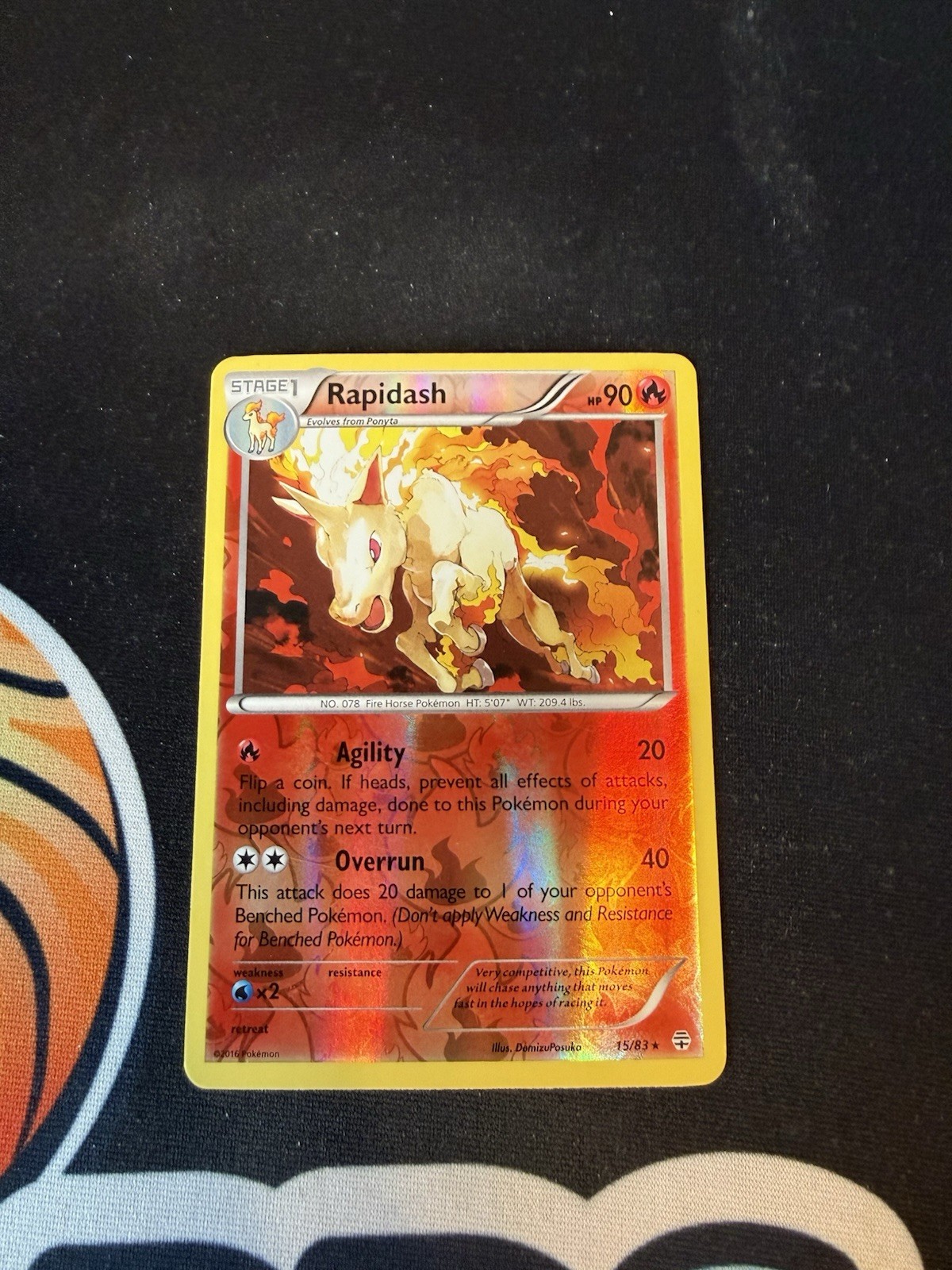Rapidash 15/83 Generations Reverse Holo Rare