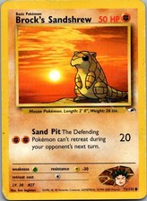 Brock's Sandshrew (72) Unlimited Common Gym Heroes 072/132 LP on eBay