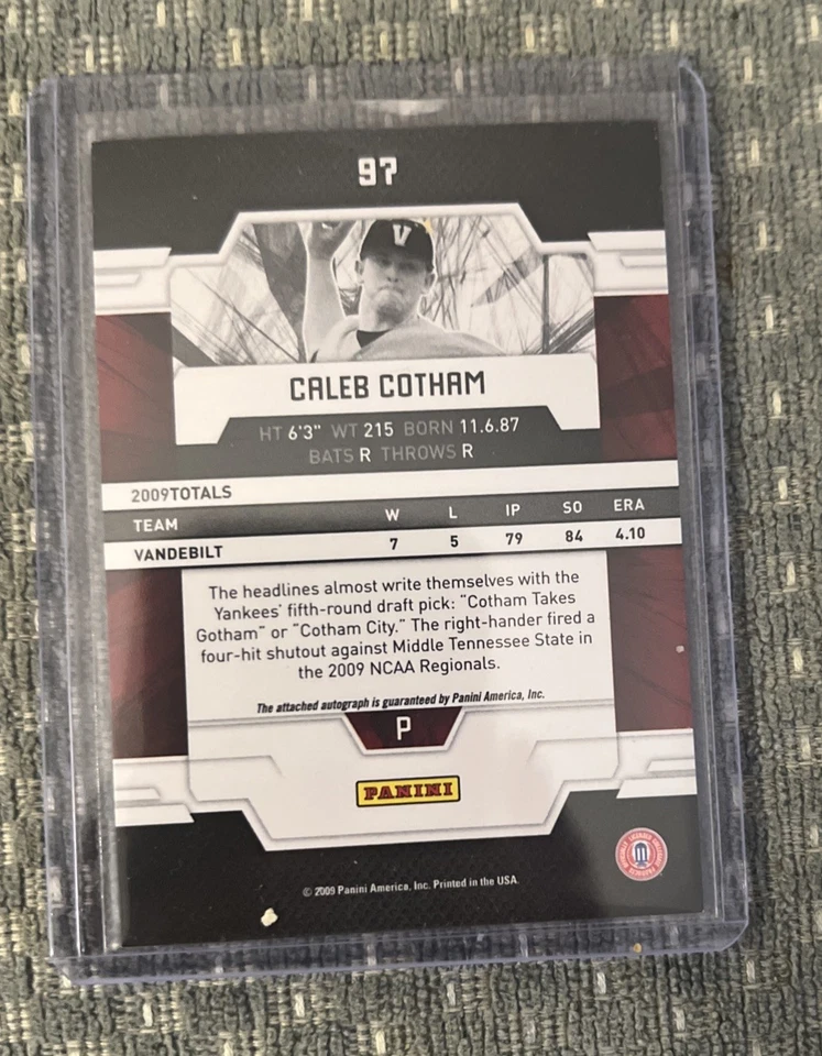 2009 Donruss Elite Extra Edition - Caleb Cotham New York Yankees #97 264/549 RC  - Image 2 of 2