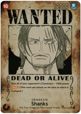 Shanks [Wanted Poster] OP09-004 Prices | One Piece Japanese