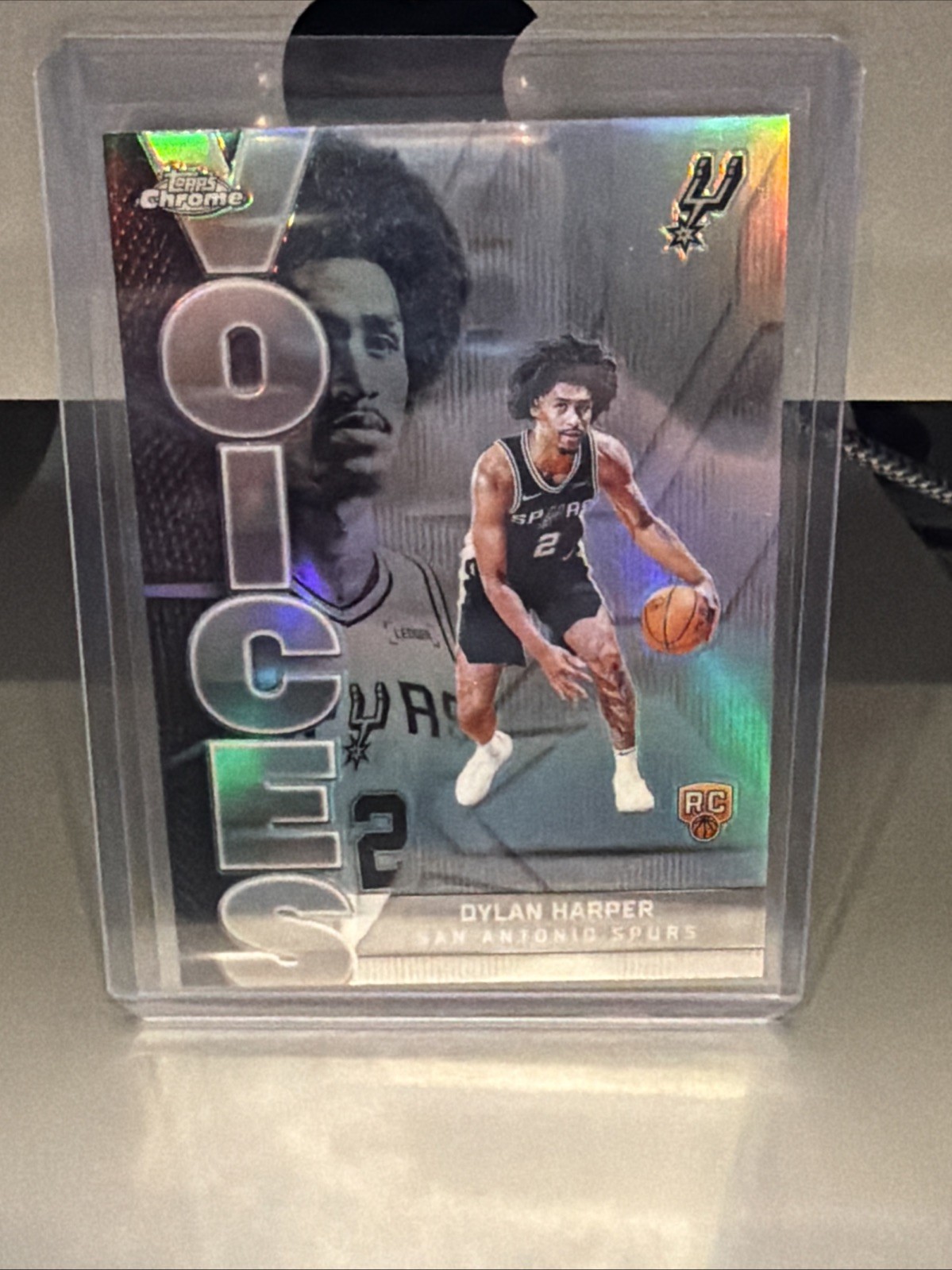 2025-26 Topps Chrome Dylan Harper Voices Refractor Rookie Spurs