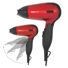 Image of Travel Hair Dryer/Dual Voltage Folding 1200W Travel Folding Hair Dryer Red