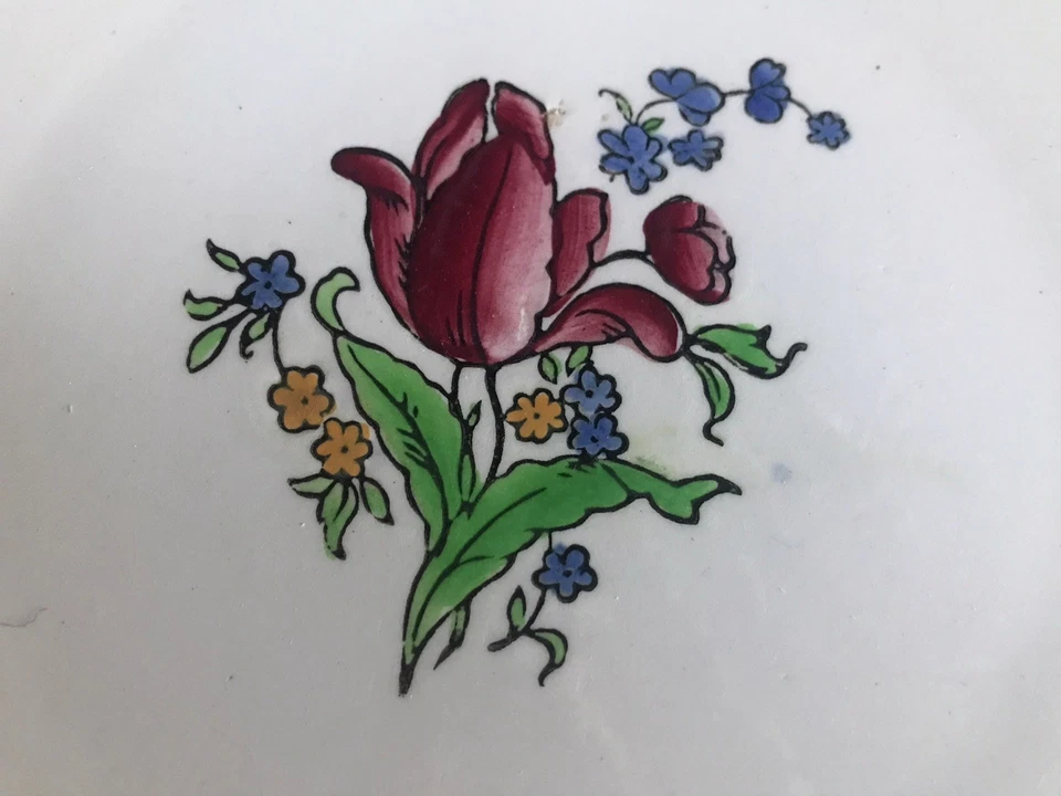 TRÈS JOLI PLAT À TARTE GIEN DÉCOR ALSACE - Photo 3/4