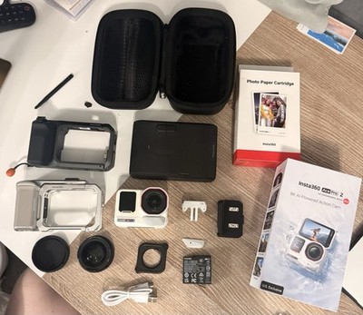 Insta360 Ace Pro 2 Action Camera 50MP Wi-Fi USB-C 2.5in Bundle Case. ￼