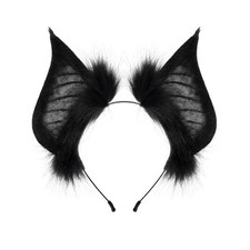 Handmade Anime Headband Furry Bat Headwear Ears Carnivals Party Wear