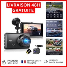 Caméra de Voiture 4K+1K: 336° Angle, G-Sensor, Enregistrement en Boucle - Noir