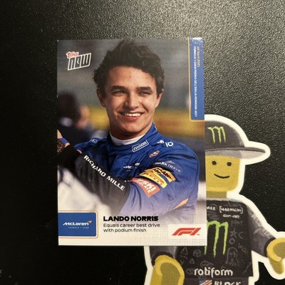 Topps Now 2021 Lando Norris Equals Karriere Best Drive mit Podium Finish Karte #5