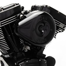 S And S Cycle 170-0525b Stealth Air Cleaner Kit For 2017 M8 Models Black Cover