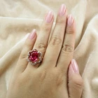 925 Sterling Silver Rose Gold Rings Glamorous Pink Padparadscha Sapphire 9.50Ct