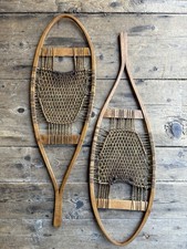 Vintage Snowshoes Wall Hangers Unique 34&rdquo; Long