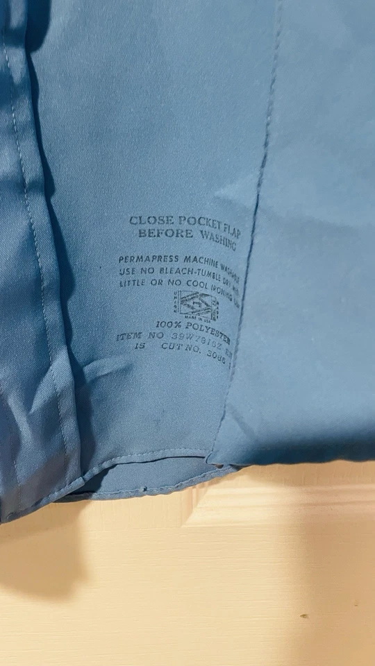 Vintage Flying  Cross Authentic Blue Sheriff Uniform Shirt Medium See Measure - Image 4 of 4