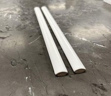 White 1/2 In. X 10 In Jolly Ceramic Wall Trim Tile *10/pack*