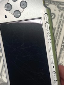 PlayStation Portable PSP-3001 Silver Console w/ Battery & Charger - Tested *Read