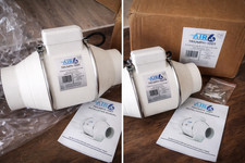 AIR 6 Triumph-100T Inline Extractor Fan with Timer 100mm 210m³/h 4''
