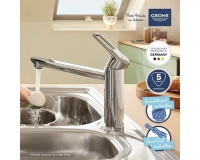 GROHE Küchenarmatur START LOOP Einhand Wasserhan Spülbecken Küche chrom 31714000