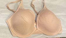ThirdLove 24/7 Classic Contour Plunge Uplift Bra Sz 32d Taupe Underwire Comfort