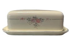 Vintage Pfaltzgraff  TROUSSEAU Covered Butter Dish