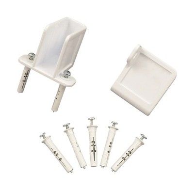 Organized Living 1464-6621-11 Plastic Side Wall Brackets