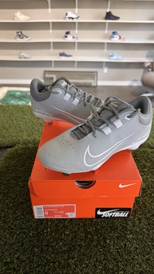 Nike Hyperdiamond 4 PRO Metal Softball Cleats - Gray White CZ5920-001 Women 8