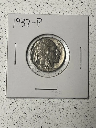 * 1937-P * PRISITNE+ GEM BU MS BUFFALO NICKEL