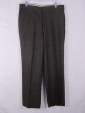 Vintage Farah Pants Mens 35x28 Wool Blend Dress Trousers Made in Classic 90s