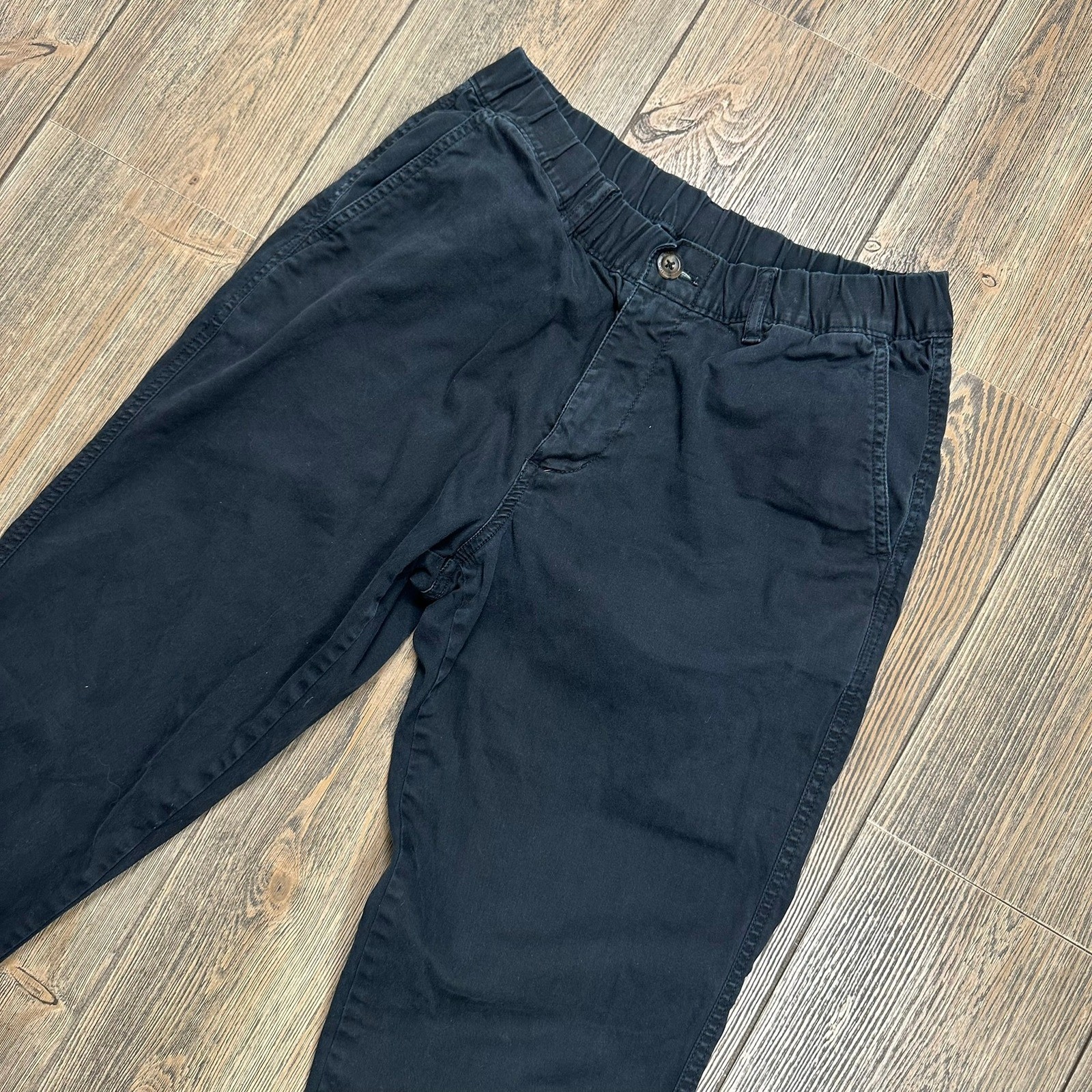 Bearbottom Clothing Mens Medium Tall Jogger Pants Black Casual Elastic Waist