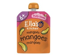 Image of Ella's Kitchen Organic Mangoes First Tastes Baby Food Weaning Pouch 4+ Month 70g