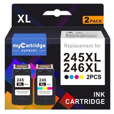 245XL Ink Cartridge PG-245 CL-246 Replacement for Canon Ink 245 and 246 Compa...