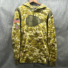 Nike Kansas City Chiefs NFL Salute to Service Camo NikeHoodie, Dri-FIT Therma, M