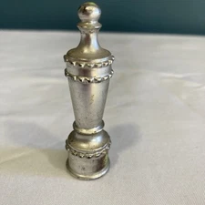 Vintage Silver Metal 2.5” Lamp Finial