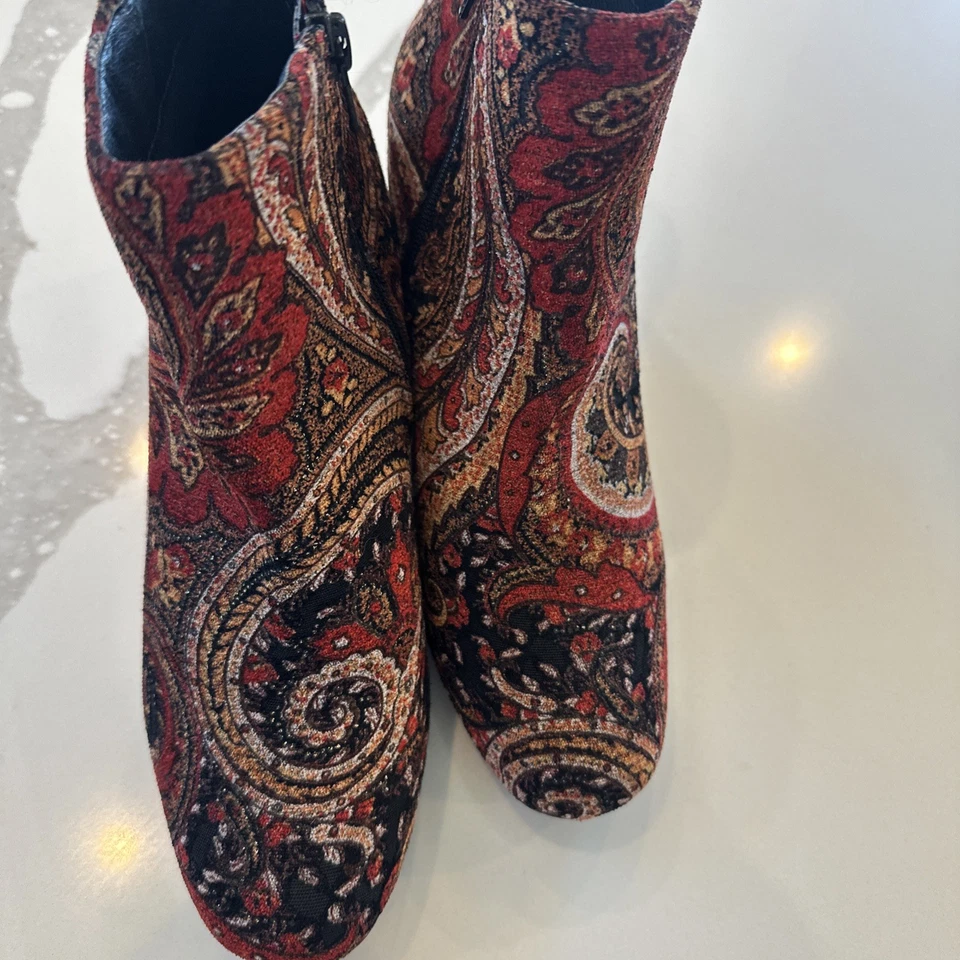 Diba 复古 Inspired 踝靴女式 9M 码节日波西米亚复古 70 年代复古 — 第 3/4 张图片