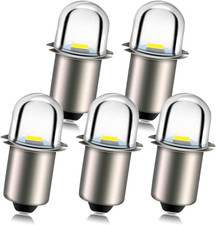 6V P13.5S LED Flashlight Bulb White Torch Replacement Bulb 5 Pack
