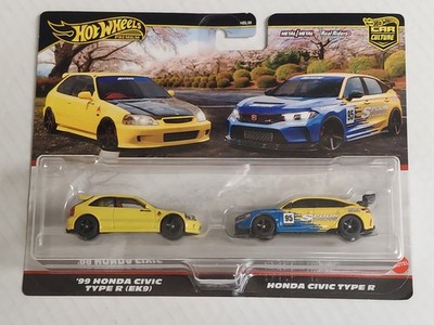 2025 Hot Wheels Premium Car Culture 2 Pack Honda Civic EK9/Honda Civic Type R