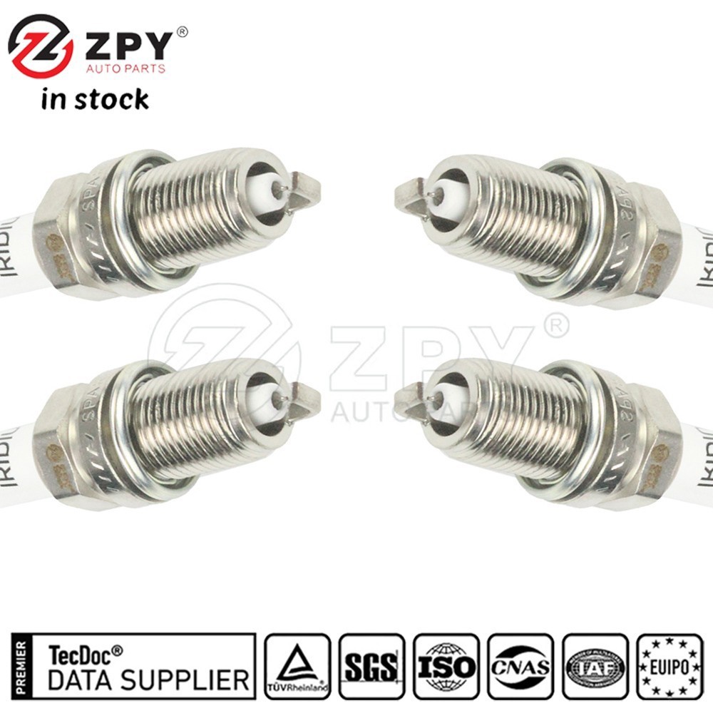 BEYU For VW Eos Audi A3 A4 A5 A6 Q5 TT Quattro Double-Platinum Spark Plugs 4-Set