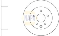 2X Napa Bremsscheibe Voll Ø292Mm FüR Nissan Qashqai +2 I J10 JJ10 Pulsar