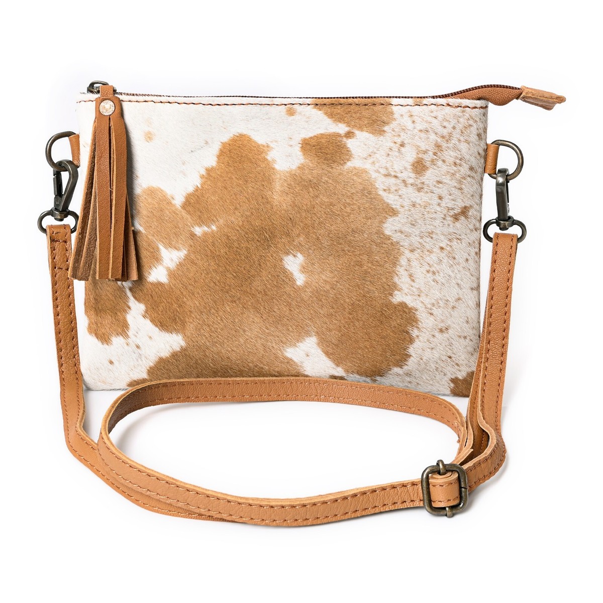 Merbaa Western Cowhide Crossbody Bag - Real Leather Purse With Detachable Strap, 9x2x6 Inches, Hand-Tooled Western Style For Women - View #5