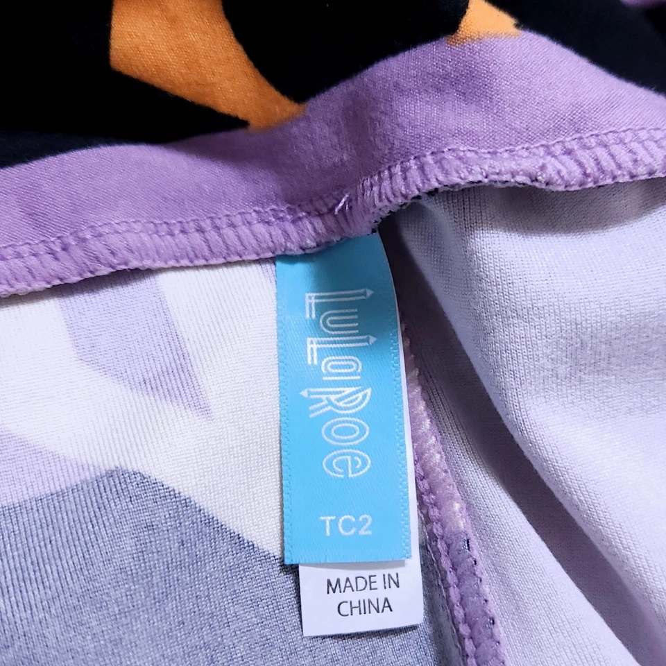 LuLaRoe Leggings TC Alto y Curvilíneo Púrpura Negro Halloween Bruja Manos Ojos ¡Nuevo! Foto 3 de 4