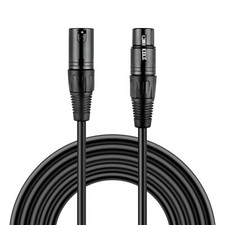 10ft/3m 3 Pin XLR Male to Female Balanced Cable Microphone Cord Audio Connector