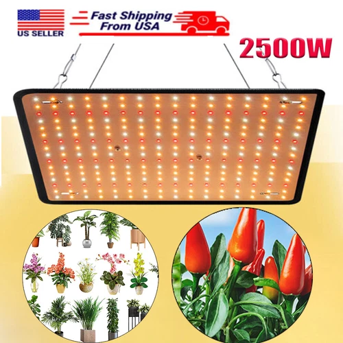 2500W LED Grow Light Panel Full Spectrum Lamp for Indoor Plant Veg Flower