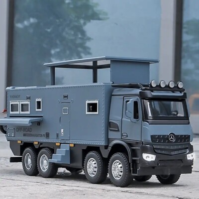1:28 New Alloy Touring Truck Model Diecast Off-road Vehicles RV Model Kids Toys