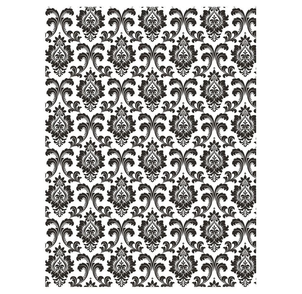 Party Photo Backdrop Creative Converting Black White Damask - Image 2 of 4
